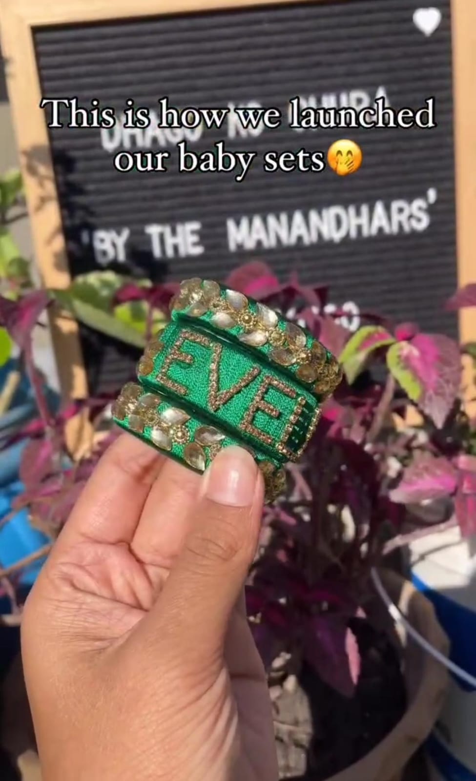 Customised Baby Bangles Set