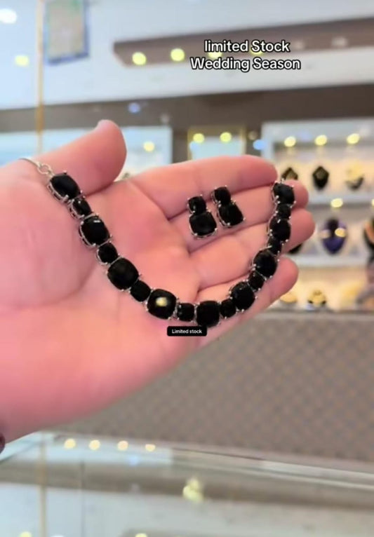 Zircon Stone Necklace Set