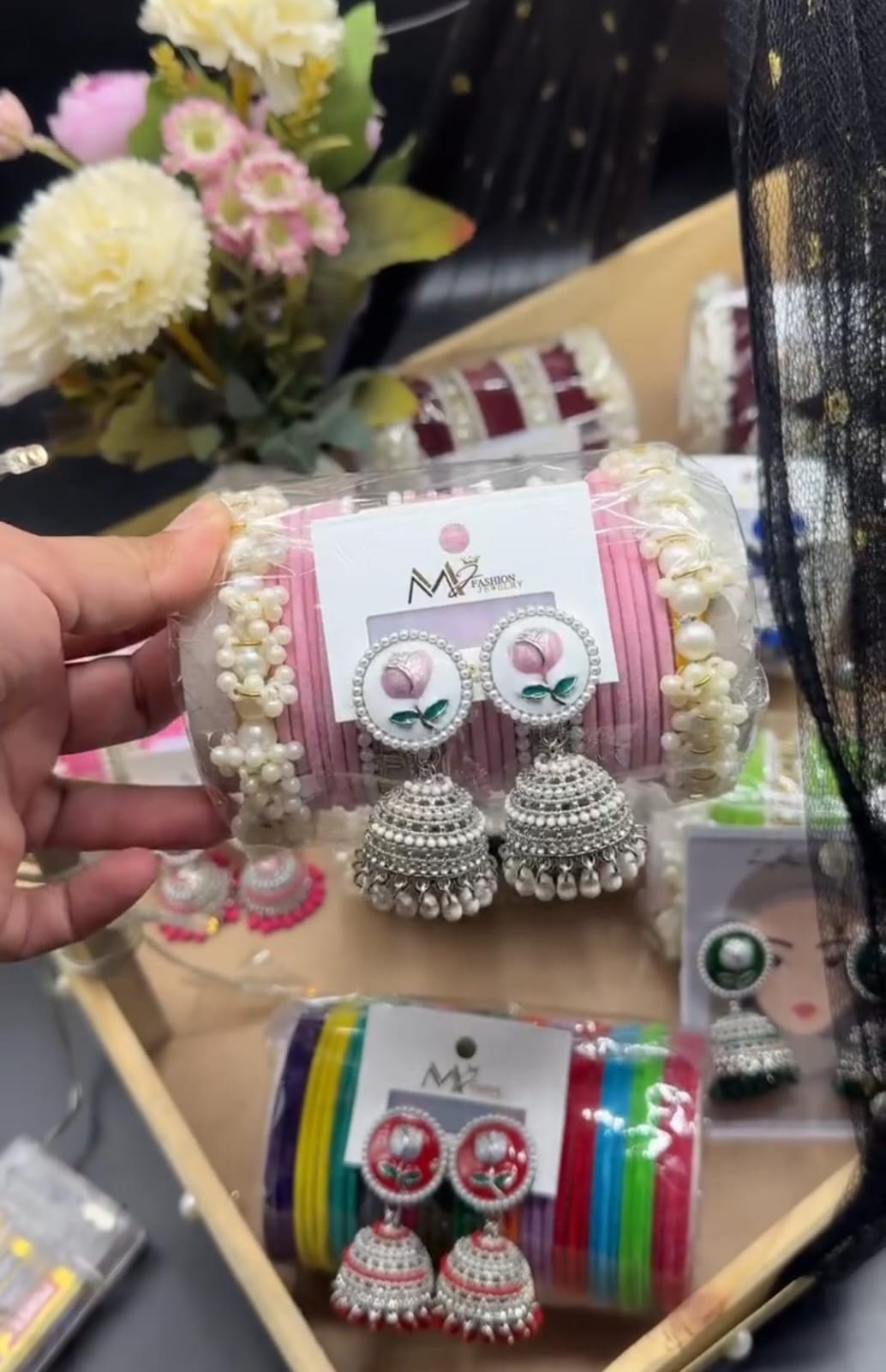 Bangles Churi Jhumka Set