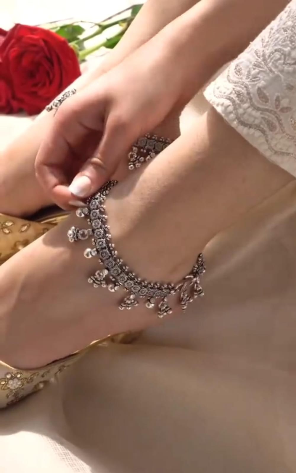 Silver Anklet Payal